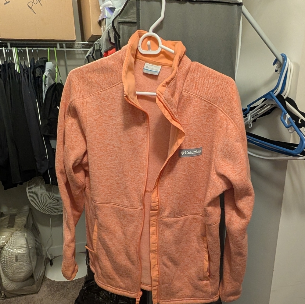 Columbia Women's Orange Fleece Jacket